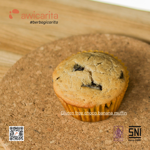 Product Awicarita Gluten-Free Choco Banana Muffin - kemasan boks isi 1/2 lusin 3