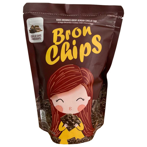 image primary BronChips Kukis Brownies Krispi dengan Taburan Chocochips 60g