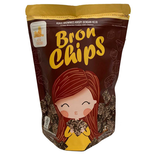 image primary BronChips Kukis Brownies Krispi dengan Taburan Keju 60g