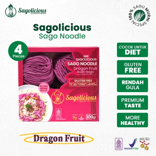 image primary Sagolicious Box Mie Buah Naga Isi 4