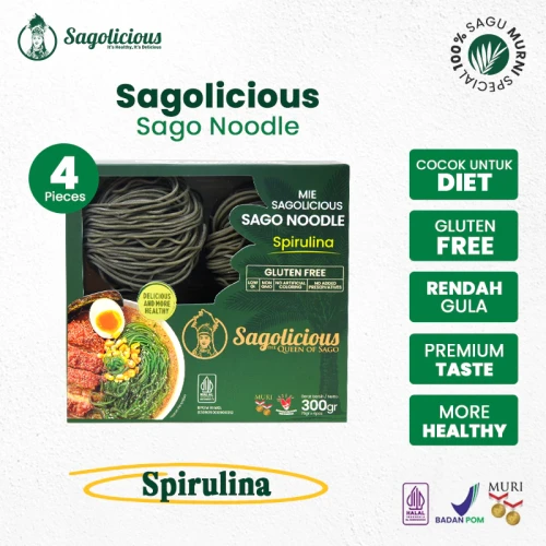image primary Sagolicious Box Mie Spirulina Isi 4